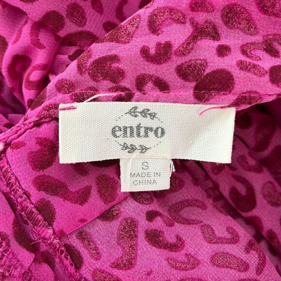 ✨Entro Pink Leopard Print High Neck Mini Dress – NWOT , Flirty, & Chic✨Small - Picture 8 of 12